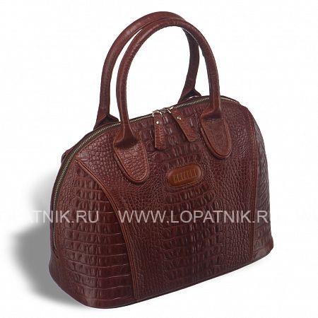 каркасная женская сумка brialdi villena (вильена) croco brown Brialdi