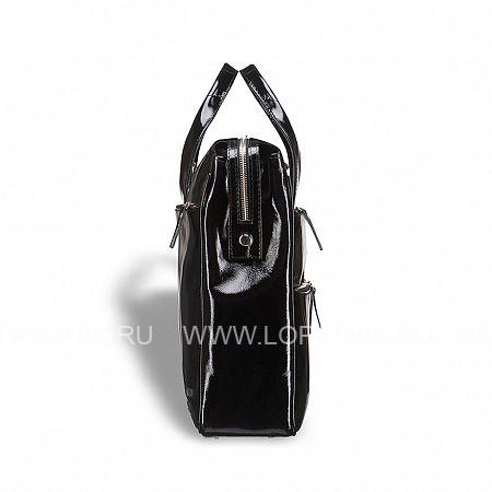 вместительная деловая сумка brialdi manchester (манчестер) shiny black Brialdi