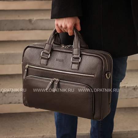 мужская деловая сумка с 23 карманами и отделами brialdi baltimore (балтимор) relief brown br44549xh коричневый Brialdi