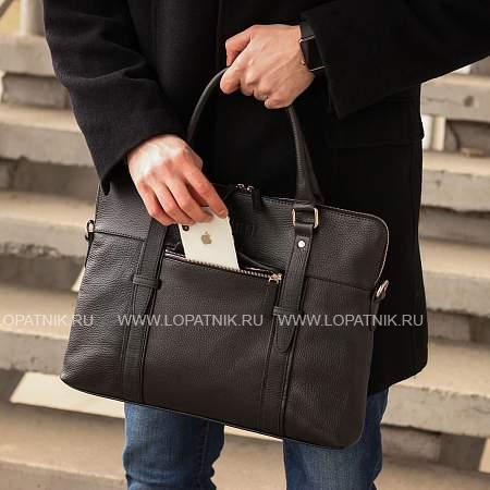 мужская деловая сумка slim-формата для документов brialdi hamilton (гамильтон) relief black br44550dr черный Brialdi
