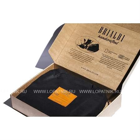 функциональная мужская деловая сумка brialdi virginia (вирджиния) relief black br44557ny черный Brialdi
