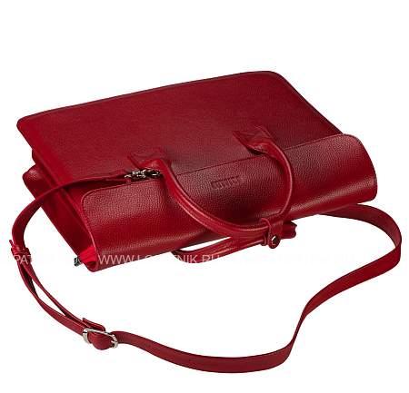 деловая женская сумка brialdi grand vigo (гранд виго) relief red br52006ze красный Brialdi