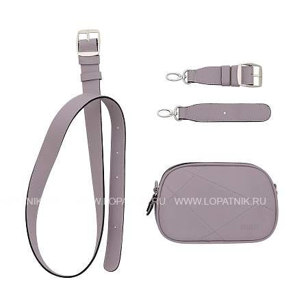 поясная женская сумочка-трансформер с двумя отделениями brialdi onyx (оникс) relief lavender br60100bj фиолетовый Brialdi