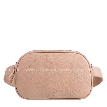 поясная женская сумочка-трансформер с двумя отделениями brialdi onyx (оникс) relief powder br60104zi розовый Brialdi