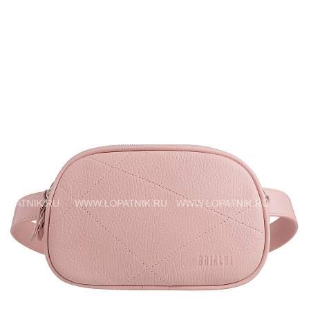 поясная женская сумочка-трансформер с двумя отделениями brialdi onyx (оникс) relief sakura br60105gu розовый Brialdi
