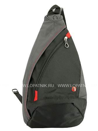 рюкзак wenger с одним плечевым ремнем, черный/серый, 25x15x45 см, 7 л 1092230 Wenger