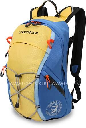 рюкзак wenger, жёлтый/синий, полиэстер, 42x30x57 см, 14 л 3053347402 Wenger