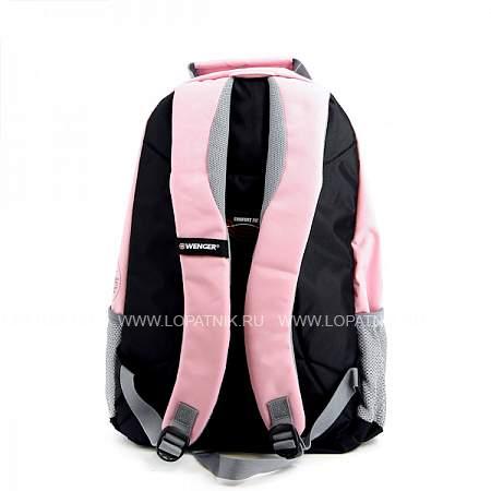 рюкзак wenger, розовый/серый, полиэстер 600d, 32х14х45 см, 20 л 31268415 Wenger