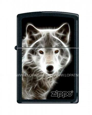 зажигалка zippo white wolf black matte Zippo