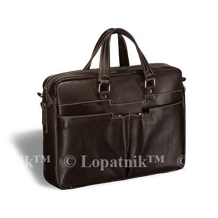 Вместительная деловая сумка Lakewood (Лэйквуд) brown BRIALDI BRIALDI-3288
