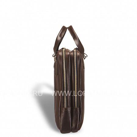 деловая сумка с двумя автономными отделениями brialdi grand locke (гранд локк) brown Brialdi