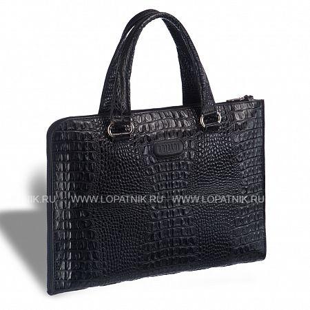 женская деловая сумка brialdi aisa (аиса) croco black Brialdi