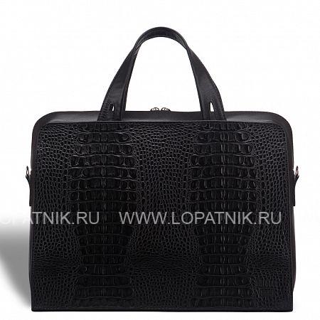 женская деловая сумка brialdi alicante (аликанте) croco black Brialdi