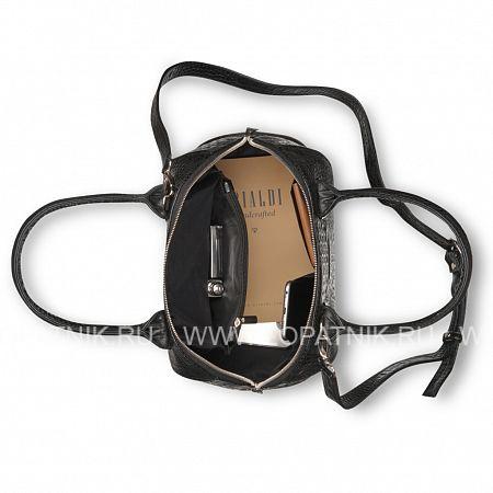 каркасная женская сумка brialdi villena (вильена) croco black Brialdi