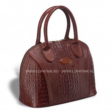 каркасная женская сумка brialdi villena (вильена) croco brown Brialdi