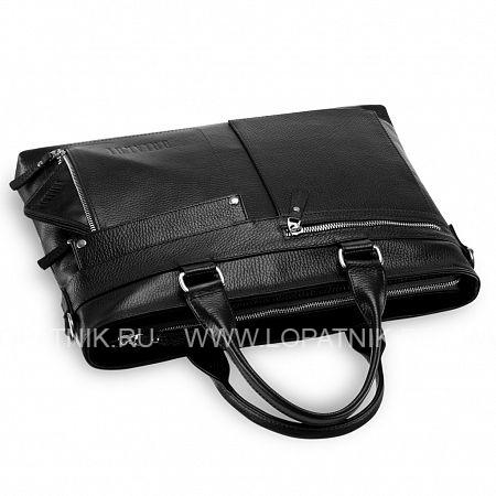 деловая сумка slim-формата для документов brialdi bresso (брессо) relief black Brialdi