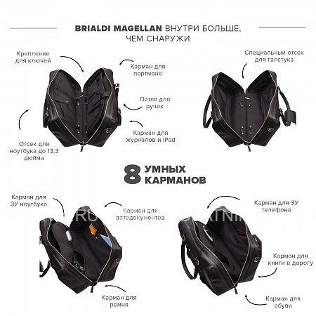 дорожно-спортивная сумка трансформер brialdi magellan (магеллан) black Brialdi