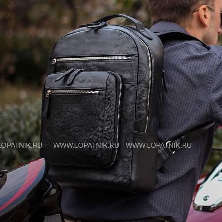 стильный деловой рюкзак с 24 карманами и отделениями brialdi explorer (эксплорер) relief black Brialdi