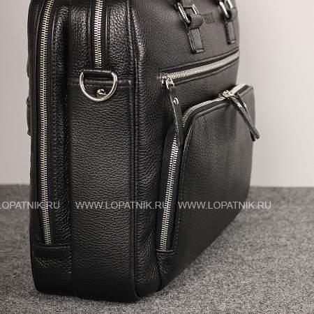 мужская деловая сумка с 23 карманами и отделами brialdi baltimore (балтимор) relief black Brialdi