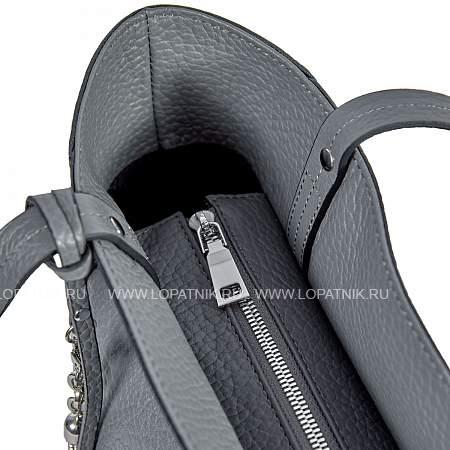 вместительная сумка через плечо brialdi ники (nicky) relief grey Brialdi