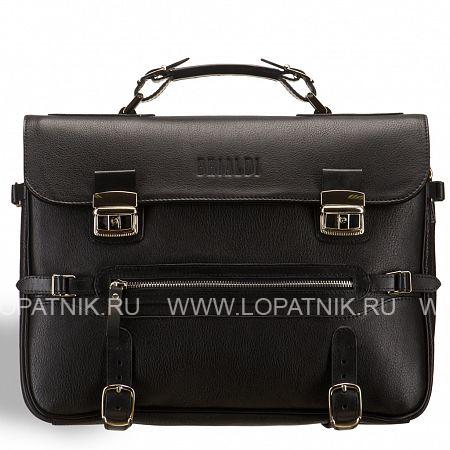 роскошный мужской портфель для документов brialdi lodi (ло?ди) black Brialdi