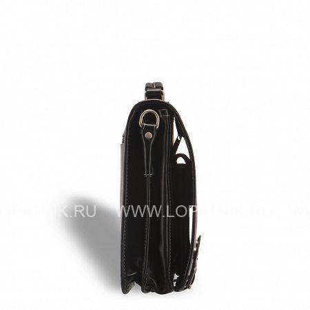 стильный портфель с откидным верхом и магнитными замками brialdi edison (эдисон) black Brialdi