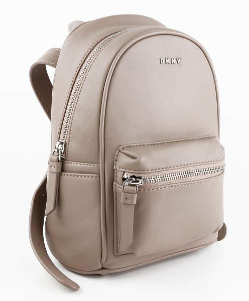 Кожаный женский рюкзак DKNY DKNY, Артикул: 461010508 beige фото №1