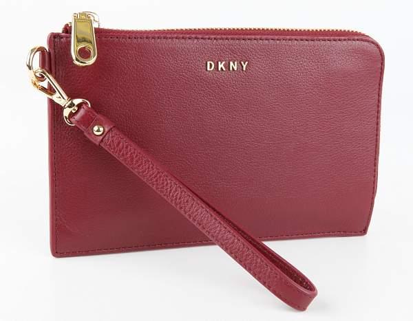 Женский кожаный клатч DKNY DKNY, Артикул: 362100802 bordo фото №1