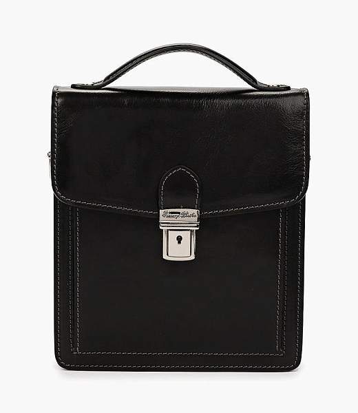 Мужская кожаная барсетка David (Черный) Tuscany, Артикул: XD001XM00GS5 фото №1