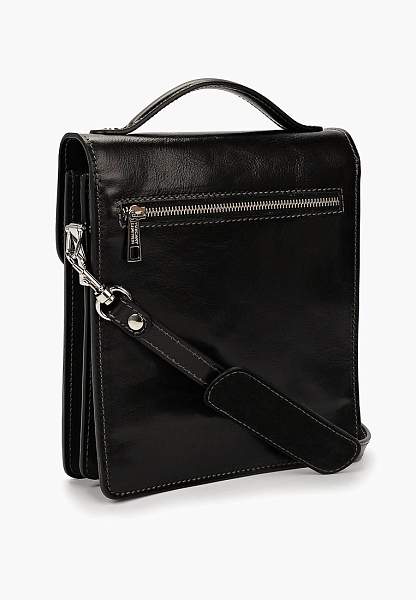 Мужская кожаная барсетка David (Черный) Tuscany, Артикул: XD001XM00GS5 фото №1