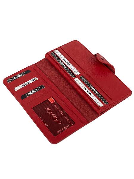 Женское кожаное портмоне 9650-Polo Red Vasheron, Артикул: 9650-Polo Red фото №1