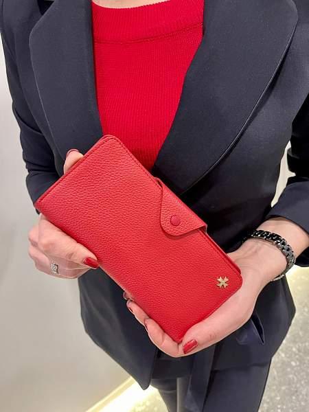 Женское кожаное портмоне 9650-Polo Red Vasheron, Артикул: 9650-Polo Red фото №1