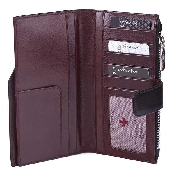 Мужское кожаное портмоне Vasheron, Артикул: 9687-N.Vegetta Black фото №1