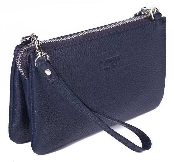 Женский кожаный клатч Vasheron, Артикул: 9240-N.Polo D.Blue фото №1