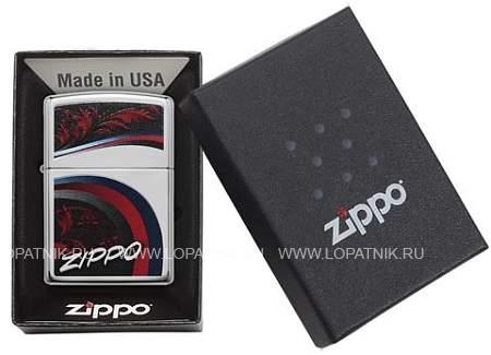 зажигалка zippo classic с покрытием high polish chrome Zippo