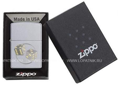 зажигалка zippo classic с покрытием satin chrome™ Zippo