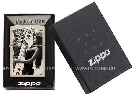 зажигалка zippo classic с покрытием cream matte Zippo
