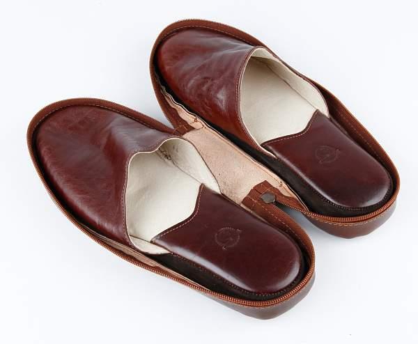 Кожаный дорожный набор-тапочки Chiarugi Chiarugi, Артикул: 97002 marr фото №1