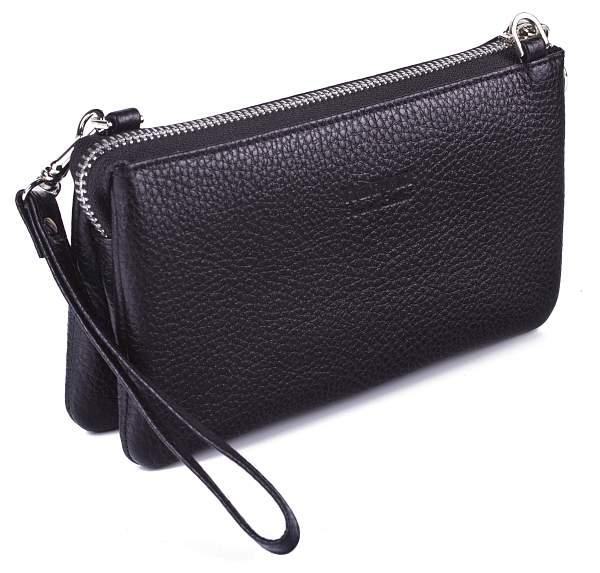 Женский кожаный клатч Vasheron, Артикул: 9240-N.Polo Black фото №1