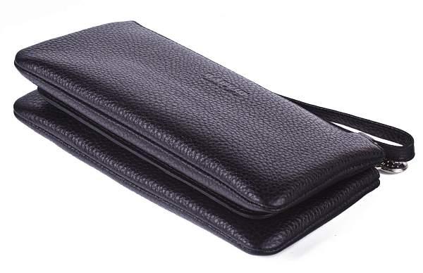 Женский кожаный клатч Vasheron, Артикул: 9240-N.Polo Black фото №1