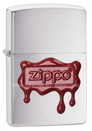 зажигалка zippo classic с покрытием brush finish chrome Zippo