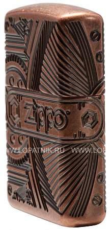 зажигалка zippo armor™ с покрытием antique copper™ Zippo