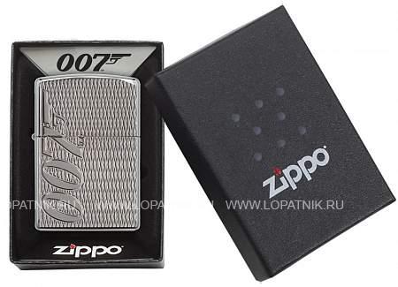 зажигалка zippo james bond с покрытием high polish chrome Zippo