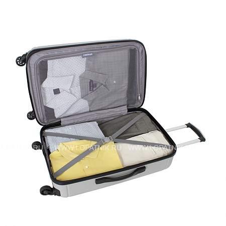 чемодан wenger uster, серебристый, абс-пластик, 44x26x68 см, 62 л wgr6297404167 Wenger