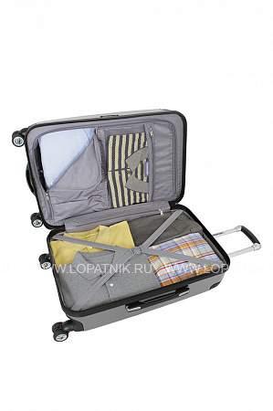 чемодан wenger ridge, цвет серебристый, абс-пластик, 42х28х65 см , 60л 6171014165 Wenger