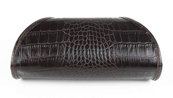 Кожаный футляр для очков Alvorada 9003 brown croco Alvorada, Артикул: 9003 brown croco фото №1