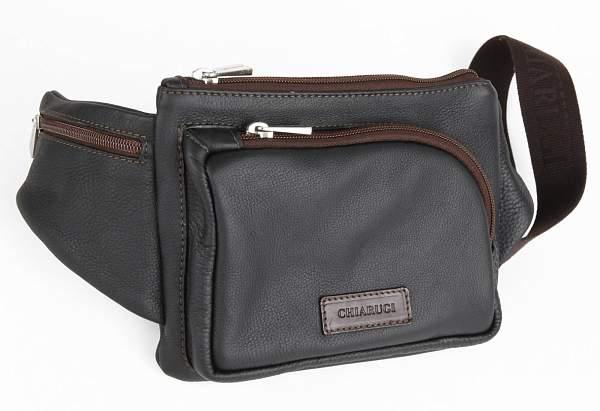 Кожаная поясная сумка Chiarugi Chiarugi, Артикул: 72650 nero фото №1