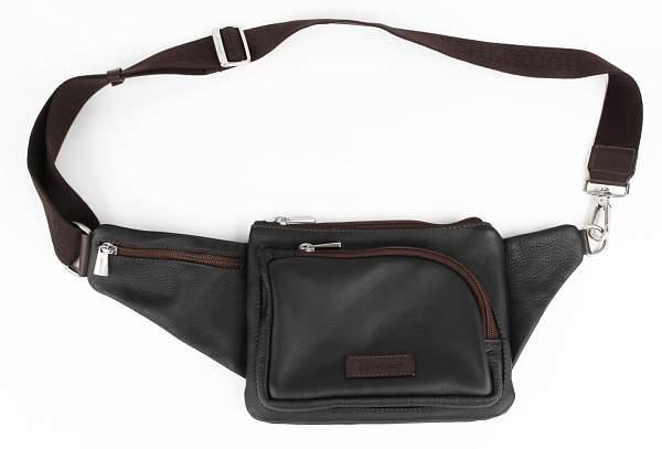 Кожаная поясная сумка Chiarugi Chiarugi, Артикул: 72650 nero фото №1