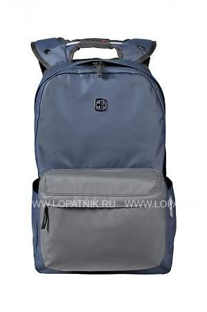 рюкзак wenger 14'', синий/серый, полиэстер, 28 x 22 x 41 см, 18 л 605035 Wenger