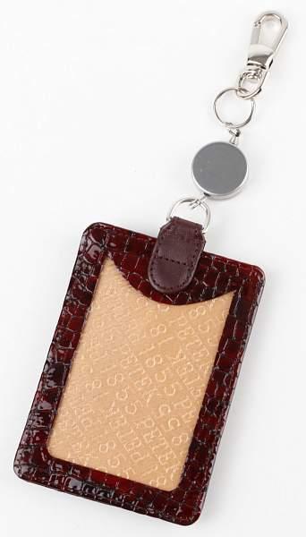 Бейдж для пропуска кожаный Petek 602.091+229.03 Petek, Артикул: 602.091+229.03 фото №1